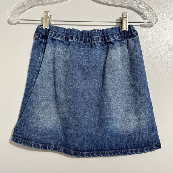 Tommy Bahama girls Jean skirt button-down front with ruffle size 10/12 - Picture 2 of 5